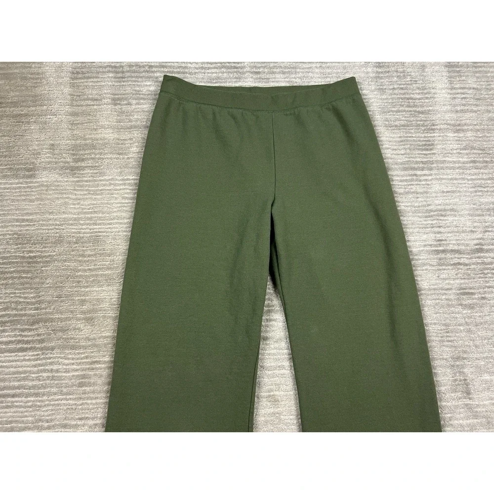 Hanes Sweatpants Adult‎ XL Green Pull On Elastic Waist Cotton Blend Athleisure
